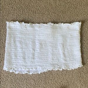 Caution to the Wind Strapless Crop Top